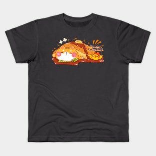 Shiba Inu Yummy Pancake Lazy Day Kids T-Shirt